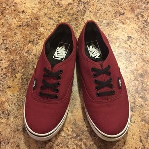Authentic LoPro Vans (Maroon/Black)